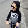 image:imageDUCO Polarized Kids Sunglasses Boys Cute Unbreakable Sunglasses for Kids UV400 Protection Age 510 K019Black Frame Yellow Temple