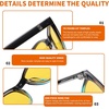 image:imageDUCO Polarized Night Vision Glasses for Men and Women Yellow Safety Driving Glasses with UV Protection and Anti Glare Black Blue