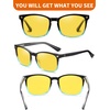image:imageDUCO Polarized Night Vision Glasses for Men and Women Yellow Safety Driving Glasses with UV Protection and Anti Glare Black Blue