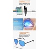 image:imageDUCO Polarized Night Vision Glasses for Men and Women Yellow Safety Driving Glasses with UV Protection and Anti Glare Blue