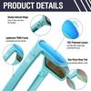 image:imageDUCO Polarized Square Sunglasses UV400 Protection amp HD for Unisex 6288A14 Matte Blue Frame Revo Blue Lens