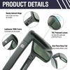 image:imageDUCO Polarized Square Sunglasses UV400 Protection amp HD for Unisex 6288A16 Matte Green Frame Dark Green Lens