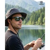 image:imageDUCO Polarized Square Sunglasses UV400 Protection amp HD for Unisex 6288A16 Matte Green Frame Dark Green Lens