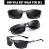 image:imageDUCO Polarized Sunglasses for Men 100 UV400 Protection Metal Frame Driving Mens Sun GlassesGunmetal Frame Gray Lens
