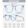 image:imageDUCO Retro Round Blue Light Glasses For Men Women Blue Ray Blocking Glasses Computer Gaming Glasses Nylon Lens Acetate Frame Blue 8301