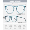 image:imageDUCO Retro Round Blue Light Glasses For Men Women Blue Ray Blocking Glasses Computer Gaming Glasses Nylon Lens Acetate Frame Green 8301