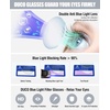 image:imageDUCO Retro Round Blue Light Glasses For Men Women Blue Ray Blocking Glasses Computer Gaming Glasses Nylon Lens Acetate Frame Green 8301