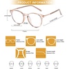 image:imageDUCO Retro Round Blue Light Glasses for Women Blue Ray Blocking Glasses Computer Glasses for Men Fashion Eyeglasses W021