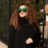 image:imageDUCO Retro Round Polarized Sunglasses for Women Men Oversized Vintage Shades W017 L Size Tortoise Brown Frame Revo Green Lens