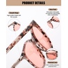 image:imageDUCO Retro Round UV400 Polarized Sunglasses for Women Men Vintage Shades Classic Acetate Trendy Fashion Sunglass DC1230