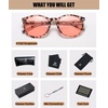 image:imageDUCO Retro Round UV400 Polarized Sunglasses for Women Men Vintage Shades Classic Acetate Trendy Fashion Sunglass DC1230
