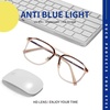 image:imageDUCO Retro Square Aviator Blue Light Glasses for Men Oversized Blue Ray Blocking Glasses Computer Glasses 70s Vintage Double Bridge Fashion Eyeglasses W022