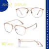 image:imageDUCO Retro Square Aviator Blue Light Glasses for Men Oversized Blue Ray Blocking Glasses Computer Glasses 70s Vintage Double Bridge Fashion Eyeglasses W022