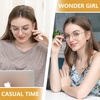 image:imageDUCO Retro Square Blue Light Glasses for Women Oversized Blue Ray Blocking Glasses Computer Glasses Teens Fashion Eyeglasses Balck W020Balck Gold Frame