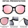 image:imageDUCO Retro Sunglasses Women Polarized Round Sun Glasses Vintage UV400 Protection Acetate Frame DC2340