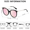 image:imageDUCO Retro Sunglasses Women Polarized Round Sun Glasses Vintage UV400 Protection Acetate Frame DC2340