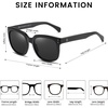 image:imageDUCO Retro Vintage Oversized Square Sunglasses for Women Big Luxury Womens Sun Glasses UV Protection DC2148Black
