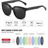 image:imageDUCO Retro Vintage Oversized Square Sunglasses for Women Big Luxury Womens Sun Glasses UV Protection DC2148Black