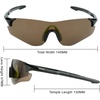 image:imageDUCO Rimless Sports Sunglasses for Golf Cycling TR90 Lightweight Temple with Adjustable Nose Pad 0029
