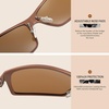 image:imageDUCO Sunglasses Men Polarized Sports Sunglasses for Driving Golfing Fishing Shades UV400 Protection 8202Brown Frame Brown Lens