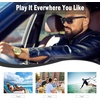 image:imageDUCO Sunglasses Men Polarized Sports Sunglasses for Driving Golfing Fishing Shades UV400 Protection 8202Silver Frame Grey Lens