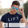 image:imageDUCO Sunglasses Men Polarized Sunglasses for Men with 100 uv Protection Classic Aviator Sun glasses for Driving Fishing 3027Gunmetal Frame Revo Blue Lens