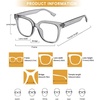 image:imageDUCO Superlight Blue Light Blocking Computer Reading and Gaming Eyewear GlassesAnti Blue Light 100 UV Protection DC5210Transparent Grey