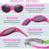 image:imageDUCO Toddler Sunglasses 624 months with Adjustable Strap UV400 Protection Unbreakable Polarized Glasses with Case K012Green