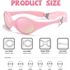 image:imageDUCO Toddler Sunglasses 624 months with Adjustable Strap UV400 Protection Unbreakable Polarized Glasses with Case K012Pink Frame Revo Pink Lens