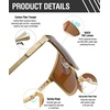 image:imageDUCO Trendy Square Sunglasses for Men Women Flat Top Shield Shades Oversized Carbon Fiber Polarized Sun Glasses DC8209
