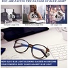 image:imageDUCO Vintage Round Blue Light Glasses For Men Women Blue Ray Blocking Glasses Computer Screen Glasses Non Prescription Eyeglasses Brown 5213