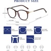 image:imageDUCO Vintage Round Blue Light Glasses For Men Women Blue Ray Blocking Glasses Computer Screen Glasses Non Prescription Eyeglasses Brown 5213