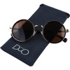 image:imageDUCO Womens Polarized Sunglasses Round Design UV Protection Lens W004