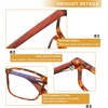 image:imageDUCO Wooden Computer Blue Light Blocking Glasses for Men Women Reading Gaming TV Phones U400 LensDC5212C3 Tortoise
