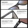 image:imageDUCO mens Polarized Driving sunglasses Eyewear Fashion Rimmed Glasses UV400 protection 8205Black Frame Revo Blue Lens