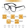 image:imageDuco Blue Light Glasses for Men Blue Ray Blocking Glasses Computer Glasses for Teens Retro Square Eyeglasses Frame Non Prescription Black 5201