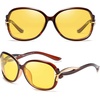 image:imageDuco Night Driving Glasses Antiglare Eyewear Classic Polarized Night Vision Glasses for Women 2229Brown frame night vision lens