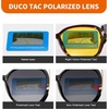 image:imageDuco Night Driving Glasses Antiglare Eyewear Classic Polarized Night Vision Glasses for Women 2229Brown frame night vision lens