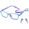 image:imageDUCO Blue Light Glasses for Kids Boys Girls Blue Ray Blocking Glasses Cute Computer Gaming TV Glasses Blue Purple