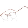 image:imageDUCO Blue Light Glasses for Women Men Blue Ray Blocking Glasses Computer Glasses for Teens Retro Round Eyeglasses W013
