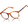 image:imageDUCO Blue Light Glasses for Women Men Computer Gaming Glasses for Teens Anti Eyestrain Reading Eyeglasses Brown 1230