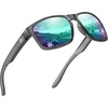 A03 Transparent Gray Frame Purple Green Lens