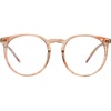 image:imageDUCO Retro Round Blue Light Glasses For Men Women Blue Ray Blocking Glasses Computer Gaming Glasses Nylon Lens Acetate Frame Brown 8301