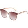 image:imageDUCO Retro Round Polarized Sunglasses for Women Men Oversized Vintage Shades W017 L Size Transparent Frame Brown Lens