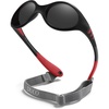 image:imageDUCO Toddler Sunglasses 624 months with Adjustable Strap UV400 Protection Unbreakable Polarized Glasses with Case K012Black Red