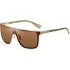 image:imageDUCO Trendy Square Sunglasses for Men Women Flat Top Shield Shades Oversized Carbon Fiber Polarized Sun Glasses DC8209