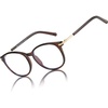 image:imageDUCO Vintage Round Blue Light Glasses For Men Women Blue Ray Blocking Glasses Computer Screen Glasses Non Prescription Eyeglasses Brown 5213