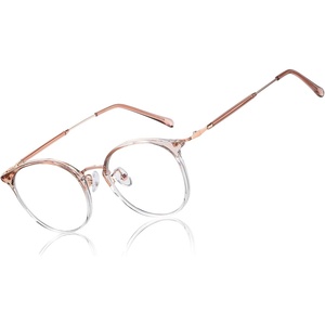 image:imageDUCO Blue Light Glasses for Women Men Blue Ray Blocking Glasses Computer Glasses for Teens Retro Round Eyeglasses W013