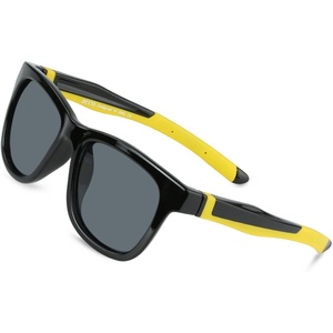 image:imageDUCO Kids Aviatory Style Polarized Sunglasses TPEE Flexible Frame Glasses for Boys and Girls