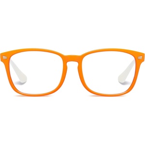 image:imageDUCO Kids Blue Light Glasses Girls Boys Computer Gaming Eyeglasses Anti UVBluelight Glasses for Kids Age 610 K028Orange White
